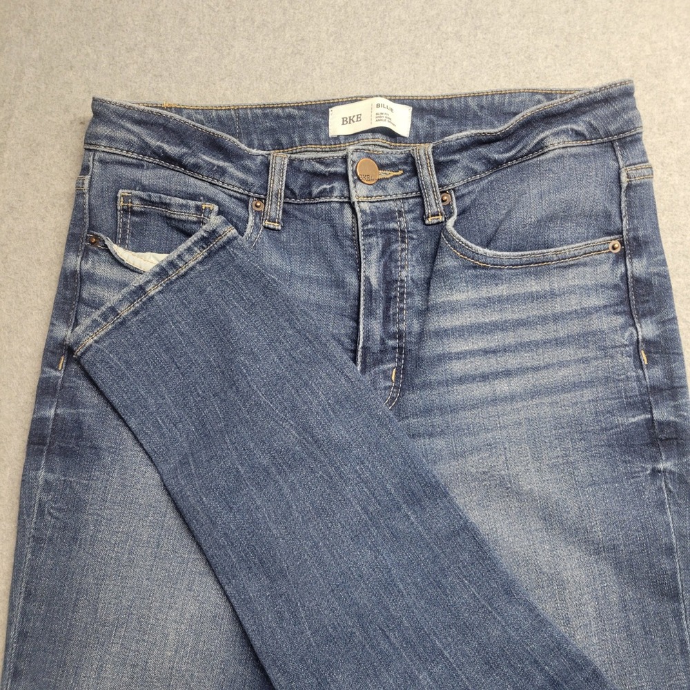 BKE Billie High Rise Ankle Skinny Jean Medium Wash Slim Fit Denim Womens Size 29